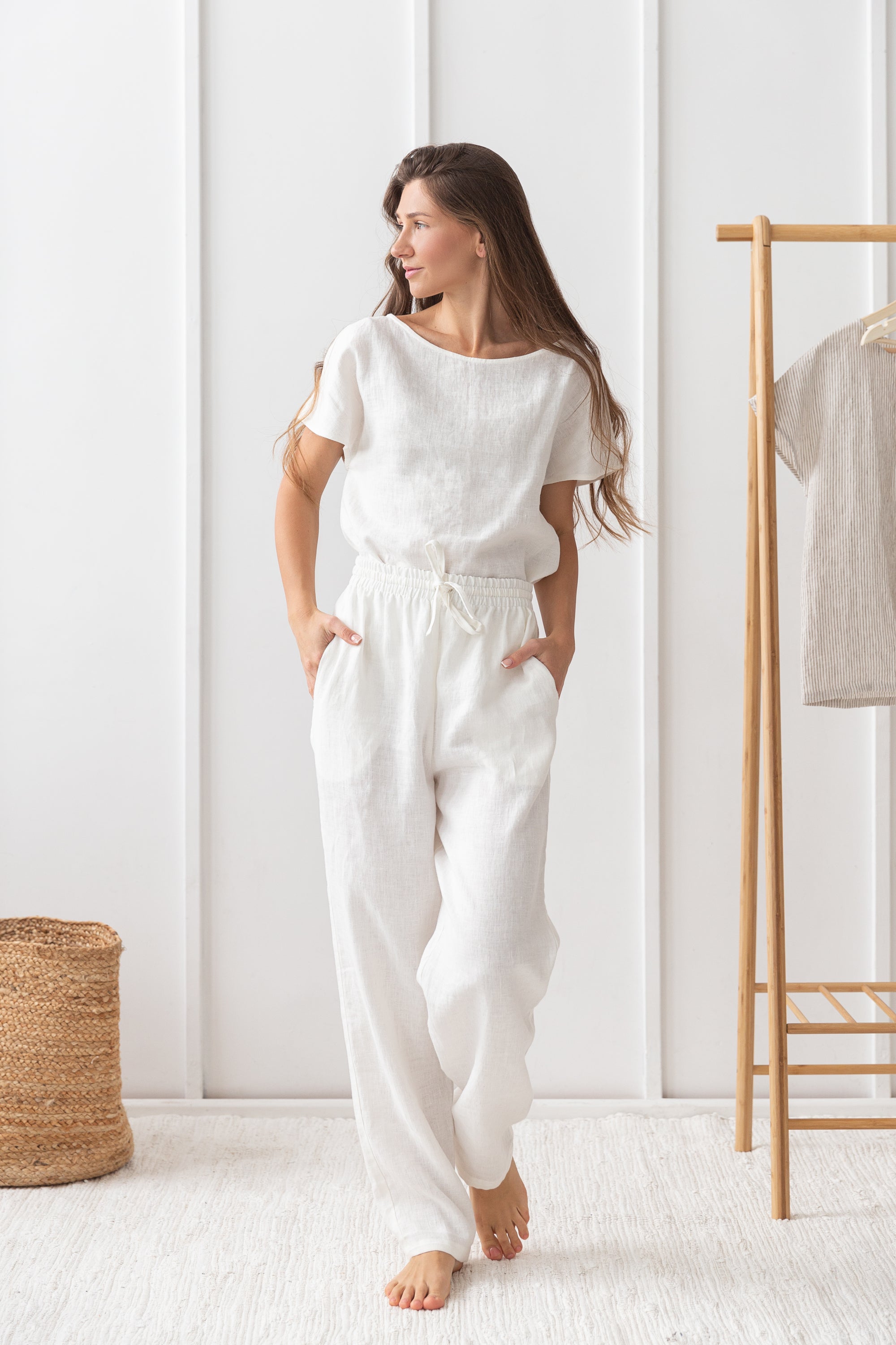 Ivory Linen Lounge Set