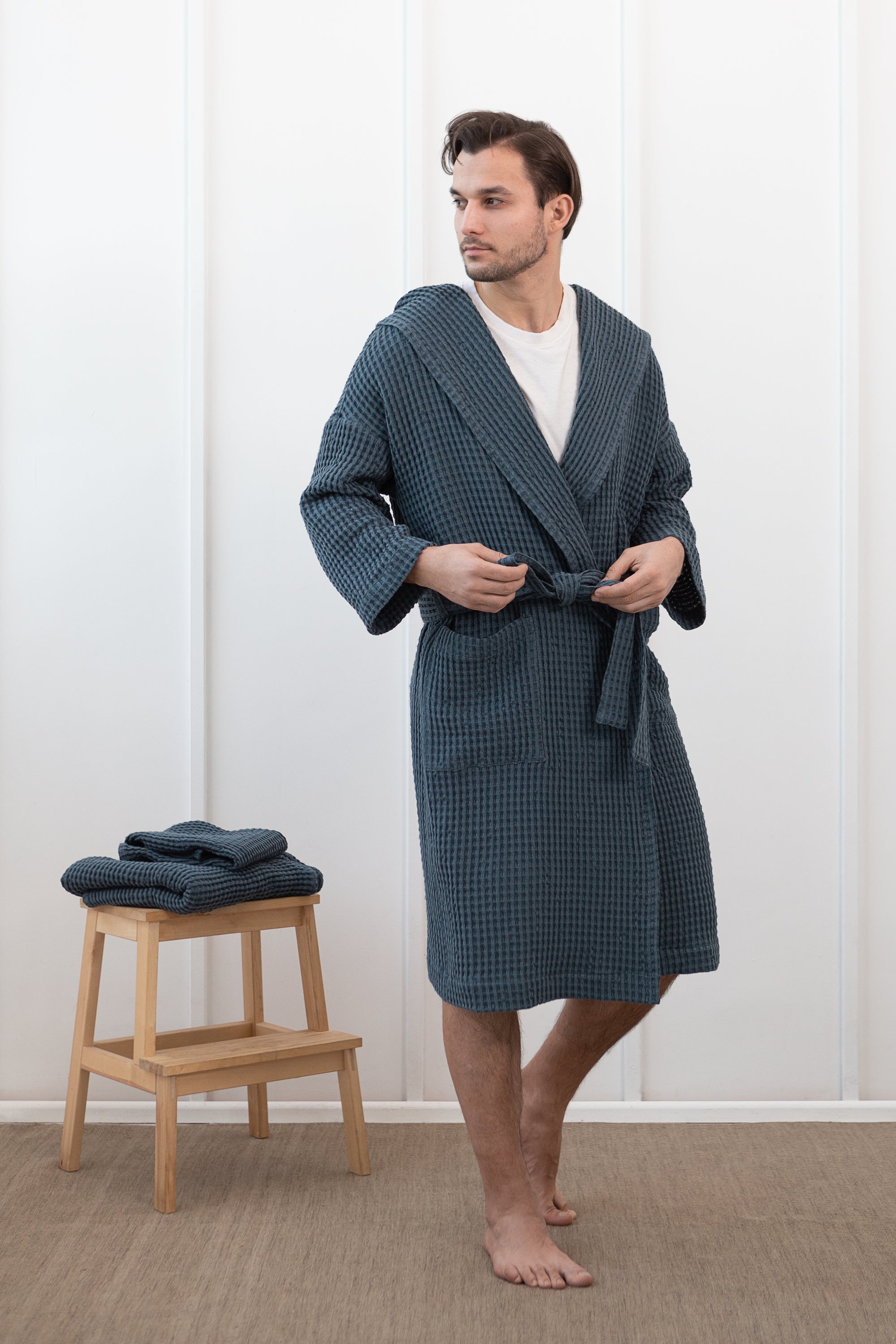 Waffle Linen Spa Set