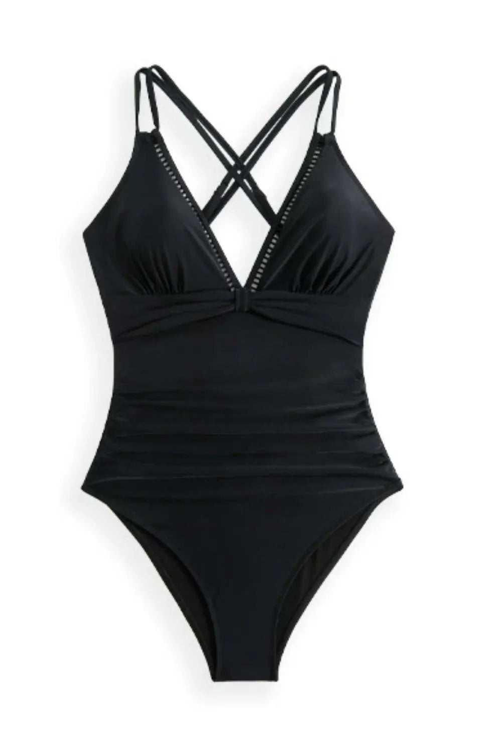 Double Spaghetti Strap One - Piece Swimwear - BlissfulBody.Boutique