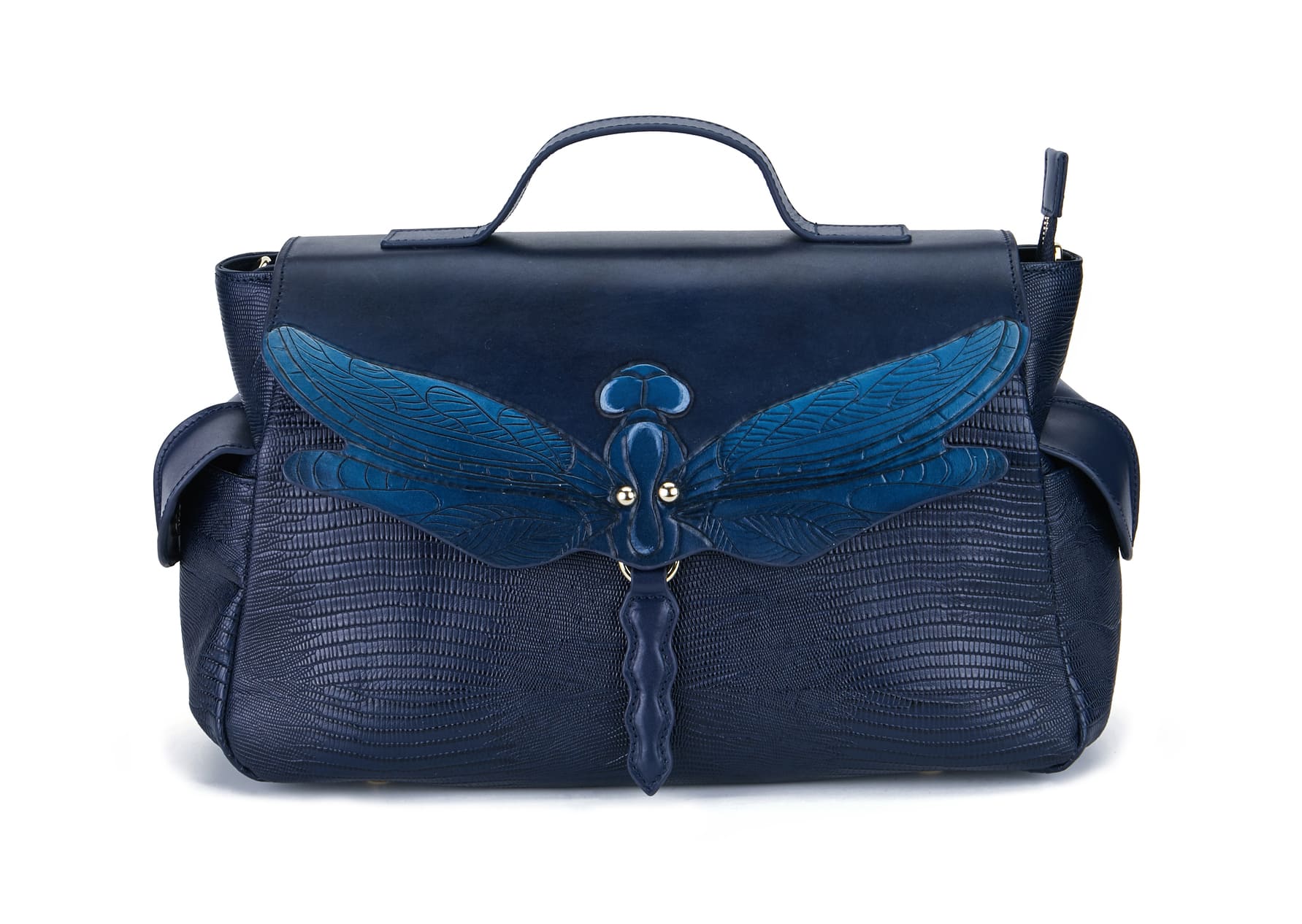 Dragonfly Blue Satchel - BlissfulBody.Boutique