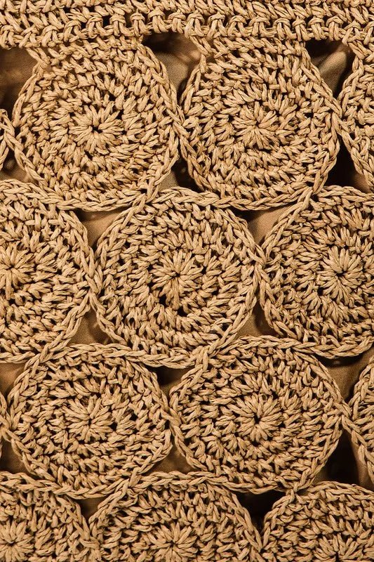 Fame Square Braided Pattern Tote Bag - BlissfulBody.Boutique