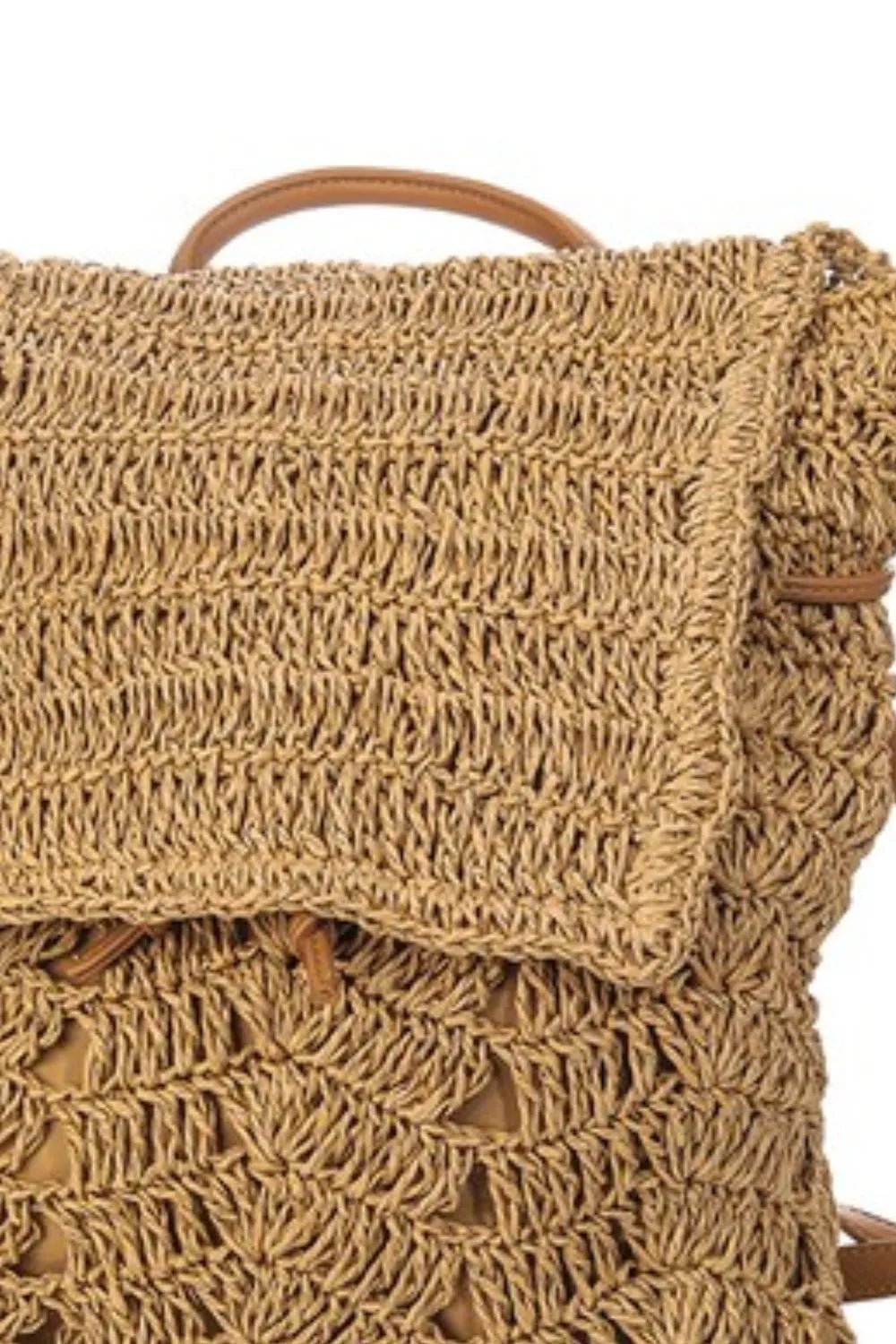 Fame Straw Braided Fashion Backpack - BlissfulBody.Boutique