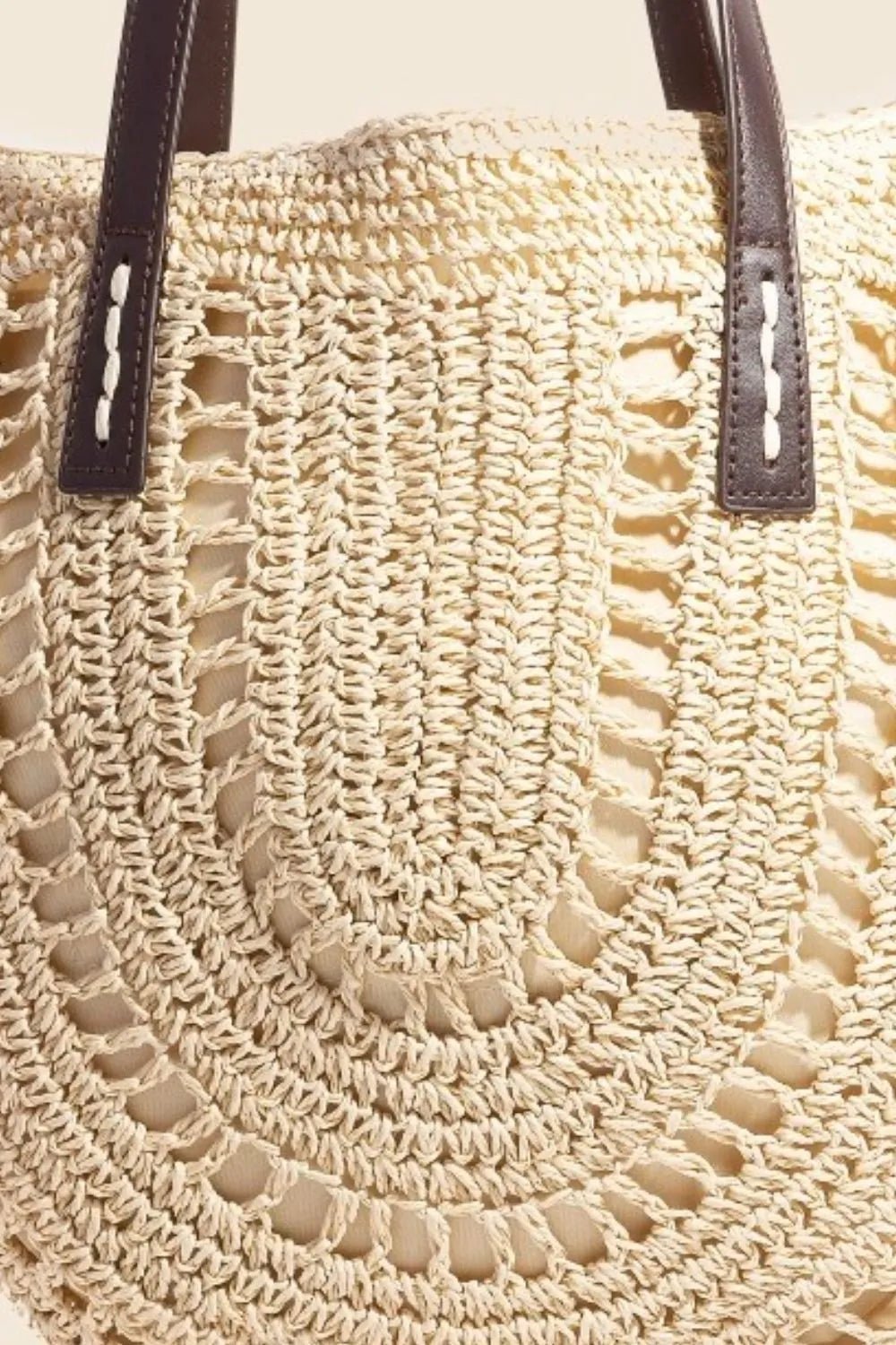 Fame Straw Braided Rounded Tote Bag - BlissfulBody.Boutique