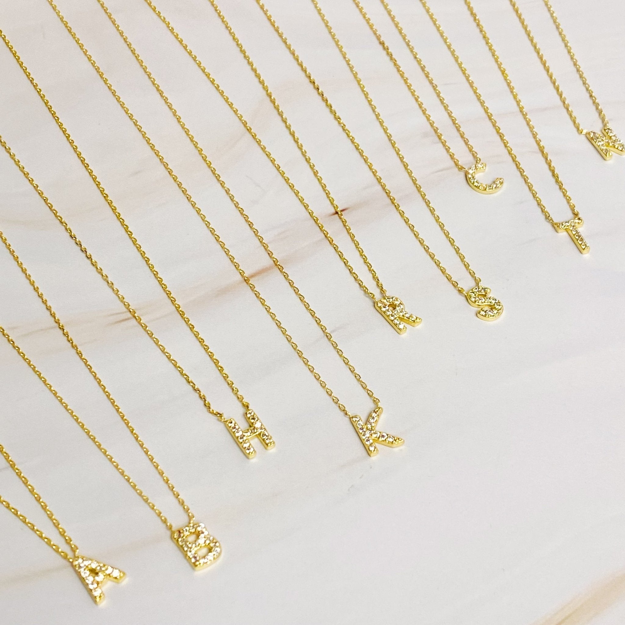Initial Necklace - BlissfulBody.Boutique
