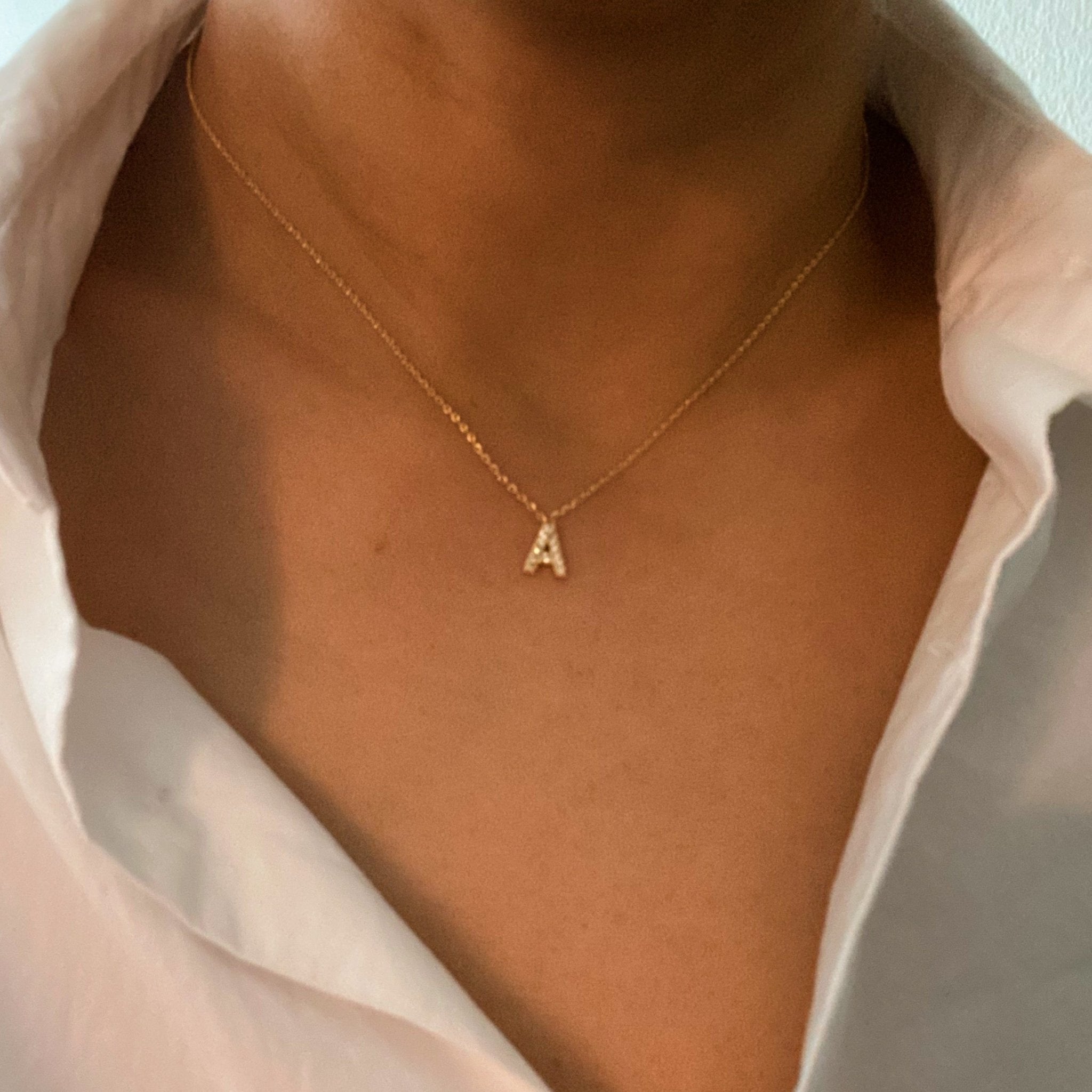Initial Necklace - BlissfulBody.Boutique