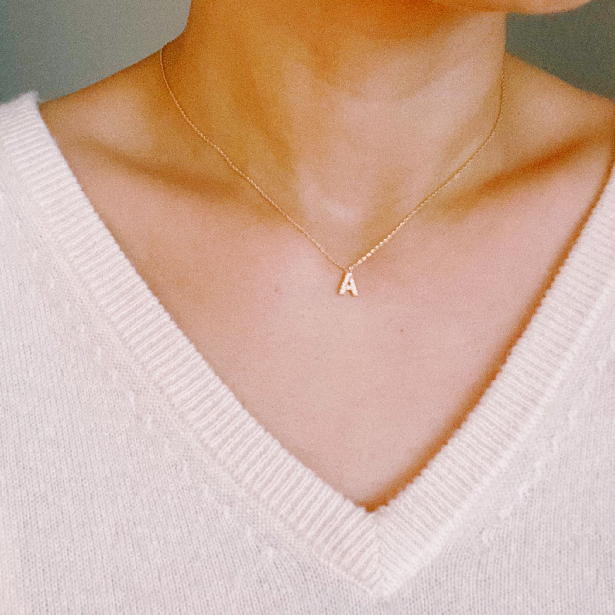 Initial Necklace - BlissfulBody.Boutique