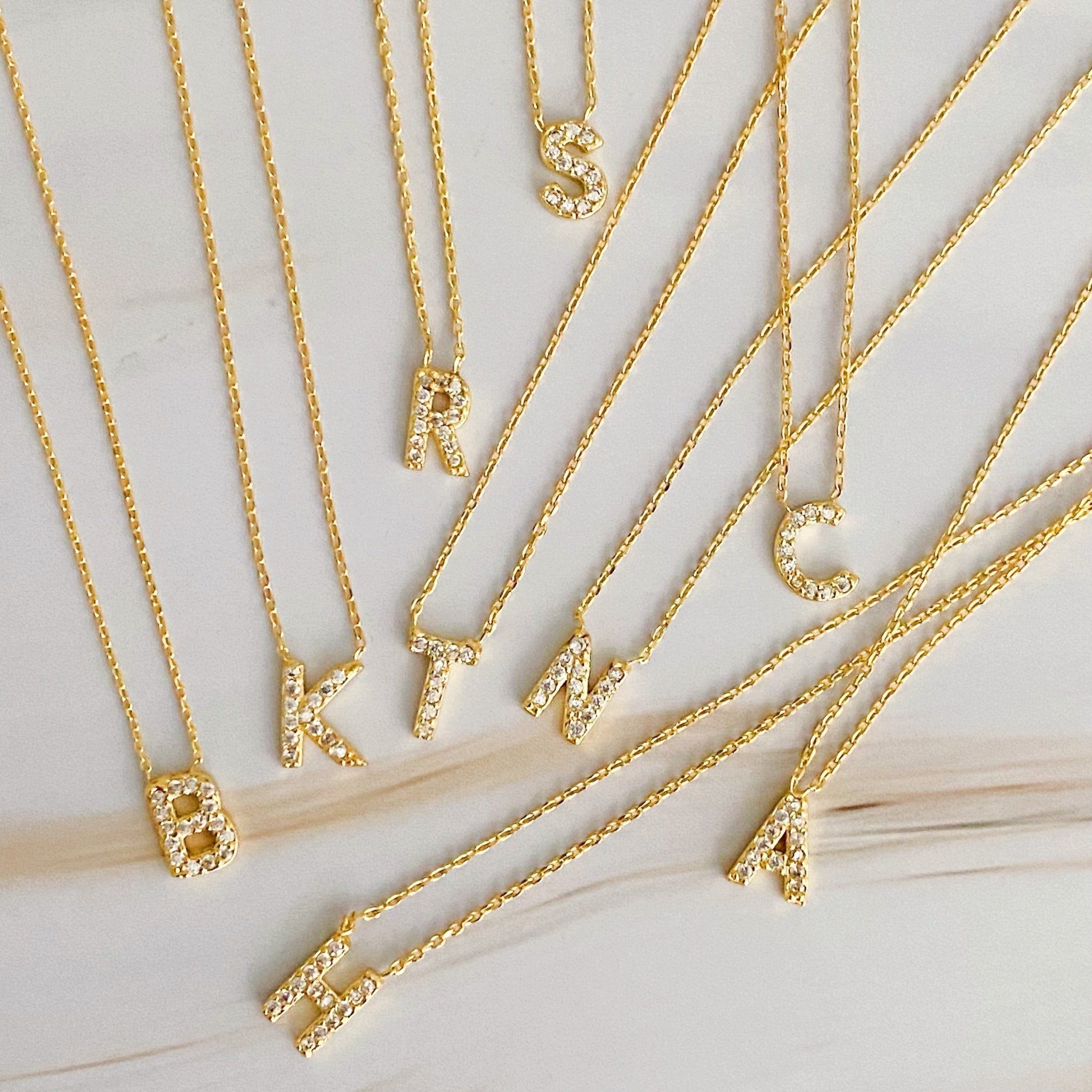 Initial Necklace - BlissfulBody.Boutique