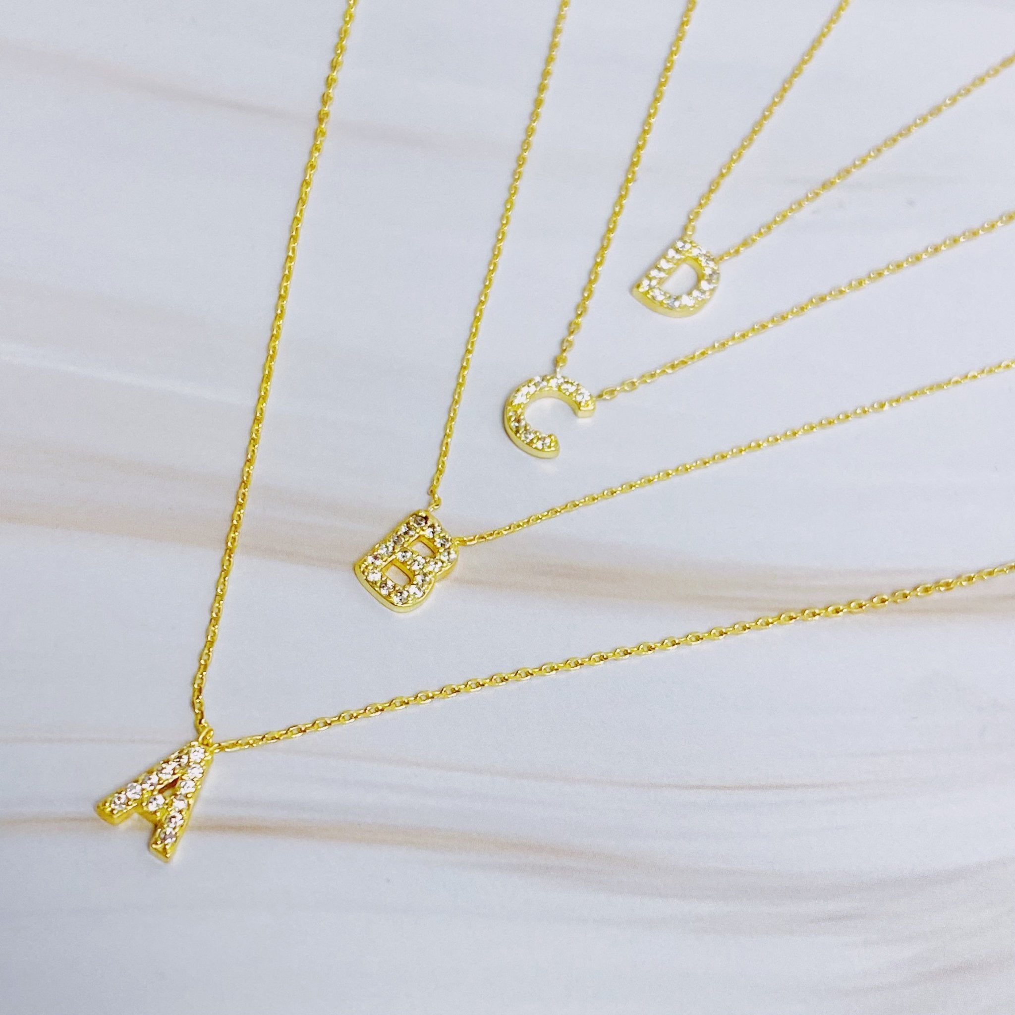 Initial Necklace - BlissfulBody.Boutique