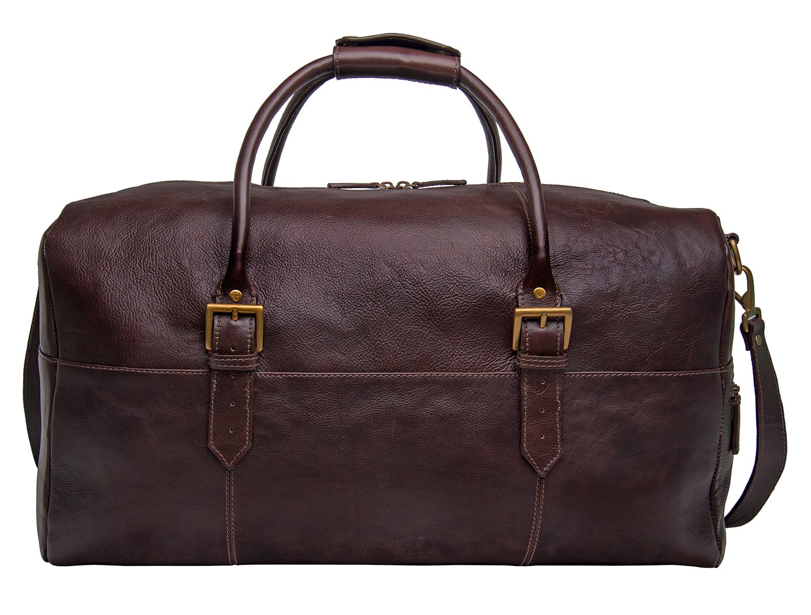 Leather Duffle Weekend Bag - BlissfulBody.Boutique