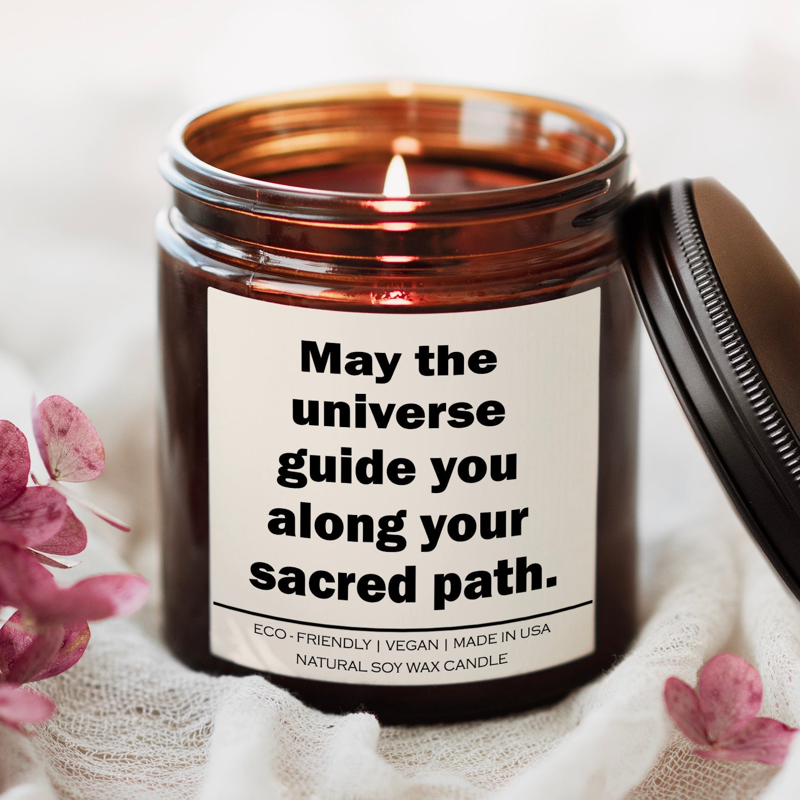 May the universe guide you along your sacred path Candle - BlissfulBody.Boutique