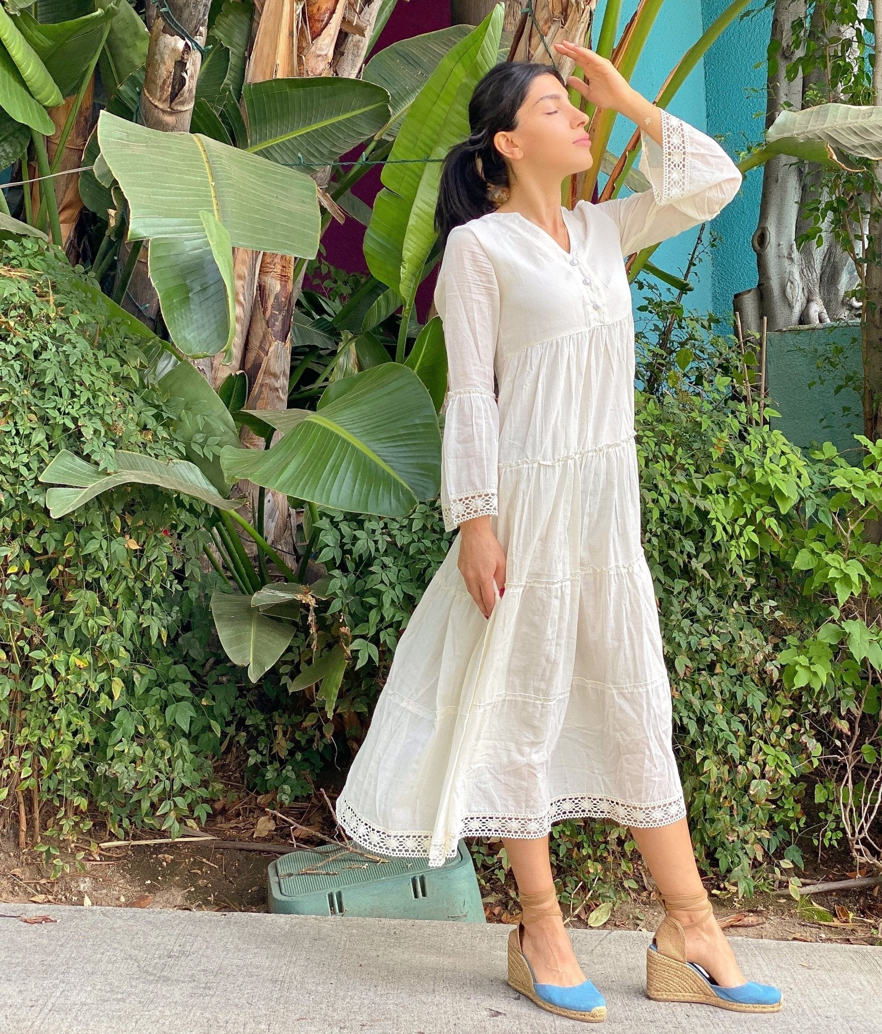 MIKA MAXI DRESS - NATURAL - BlissfulBody.Boutique