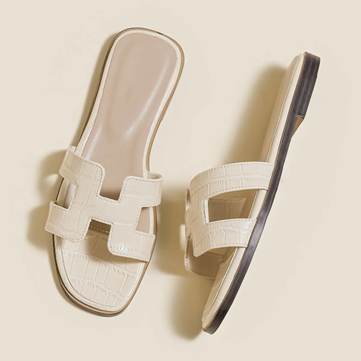 Open Toe Flats Sandals - BlissfulBody.Boutique