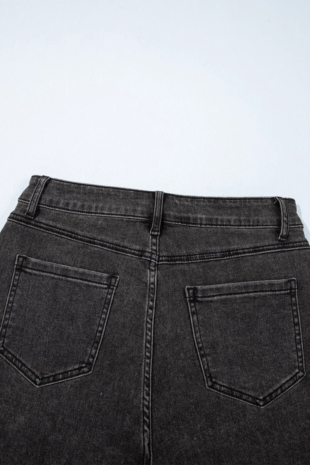 Raw Hem High Waist Denim Shorts - BlissfulBody.Boutique