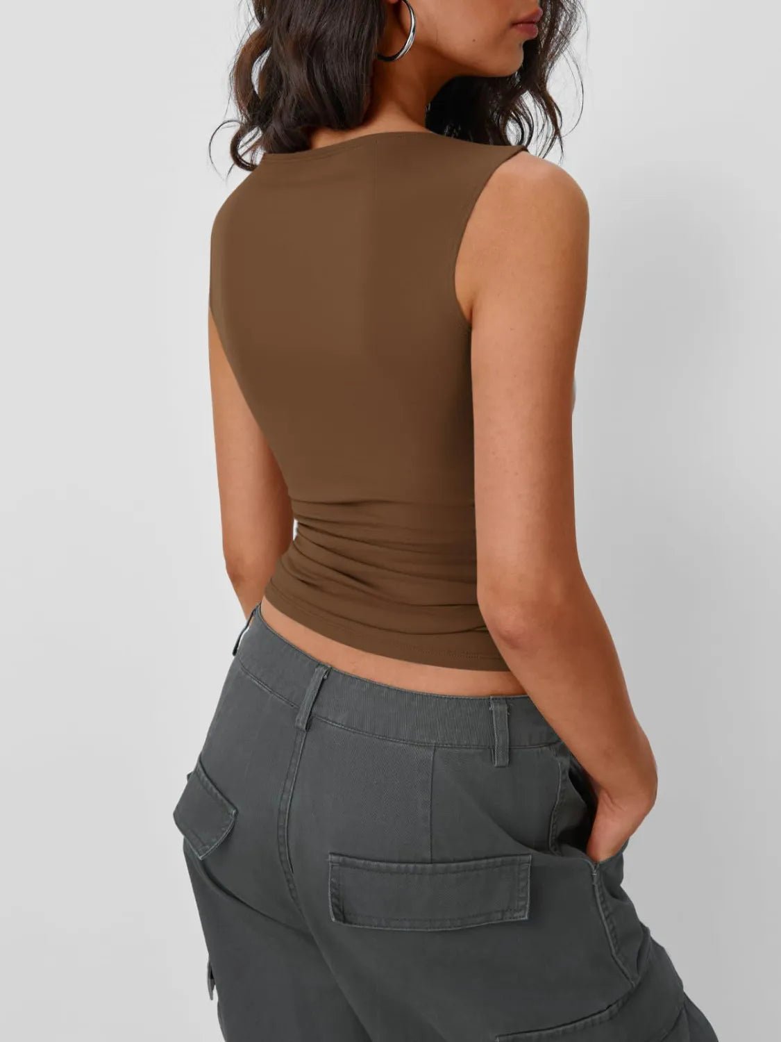 Solid Round Neck Tank - BlissfulBody.Boutique