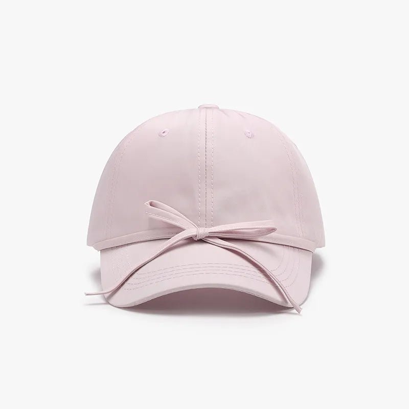 Tied Bow Cotton Baseball Cap - BlissfulBody.Boutique