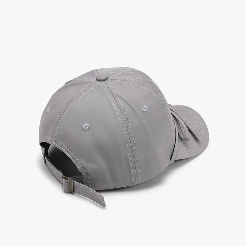 Tied Bow Cotton Baseball Cap - BlissfulBody.Boutique