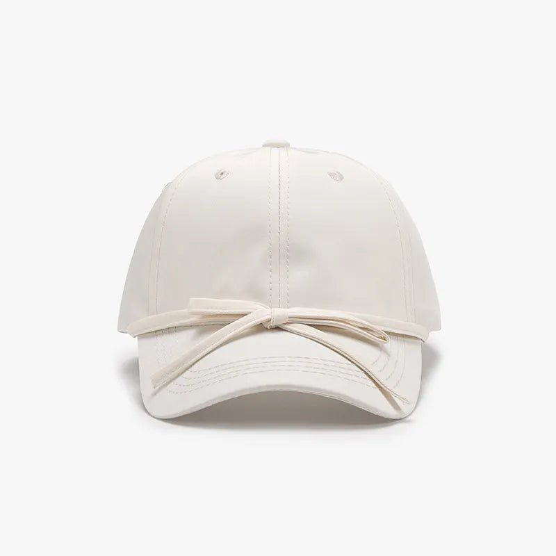 Tied Bow Cotton Baseball Cap - BlissfulBody.Boutique