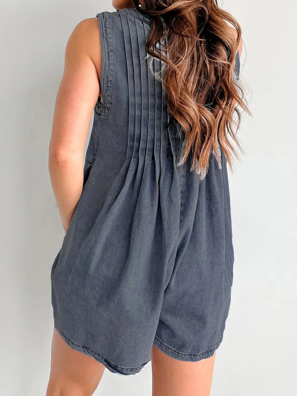 Tied Romper with Pockets - BlissfulBody.Boutique