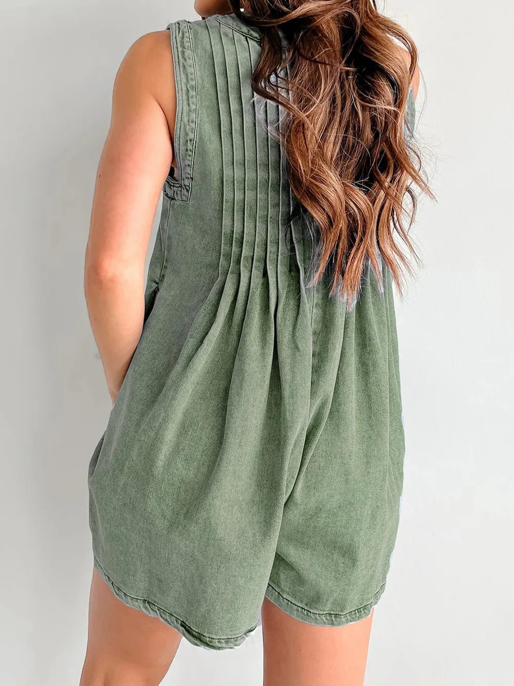 Tied Romper with Pockets - BlissfulBody.Boutique