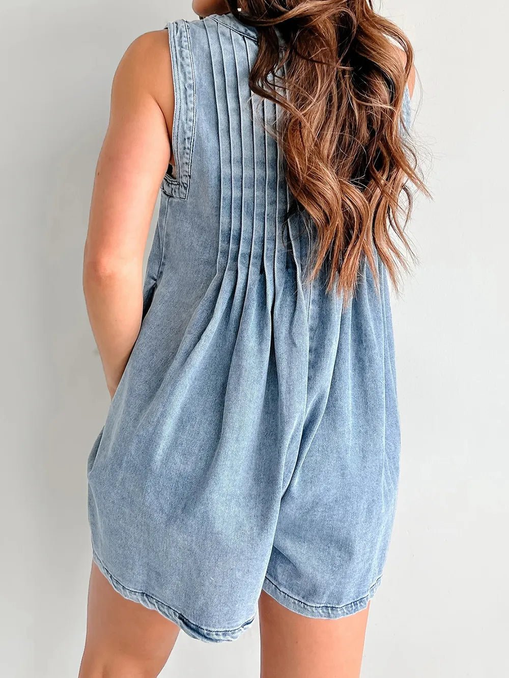 Tied Romper with Pockets - BlissfulBody.Boutique