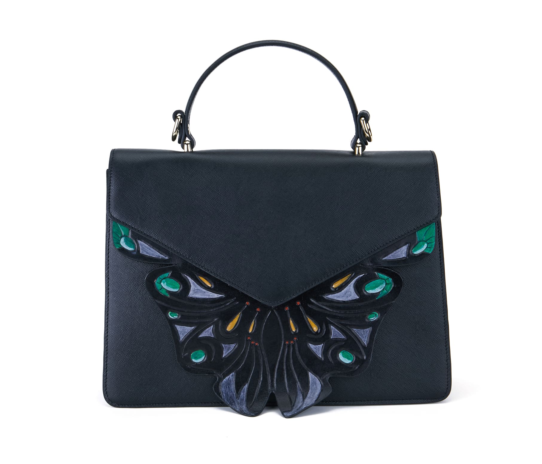 Wings Black Shoulder Bag - BlissfulBody.Boutique