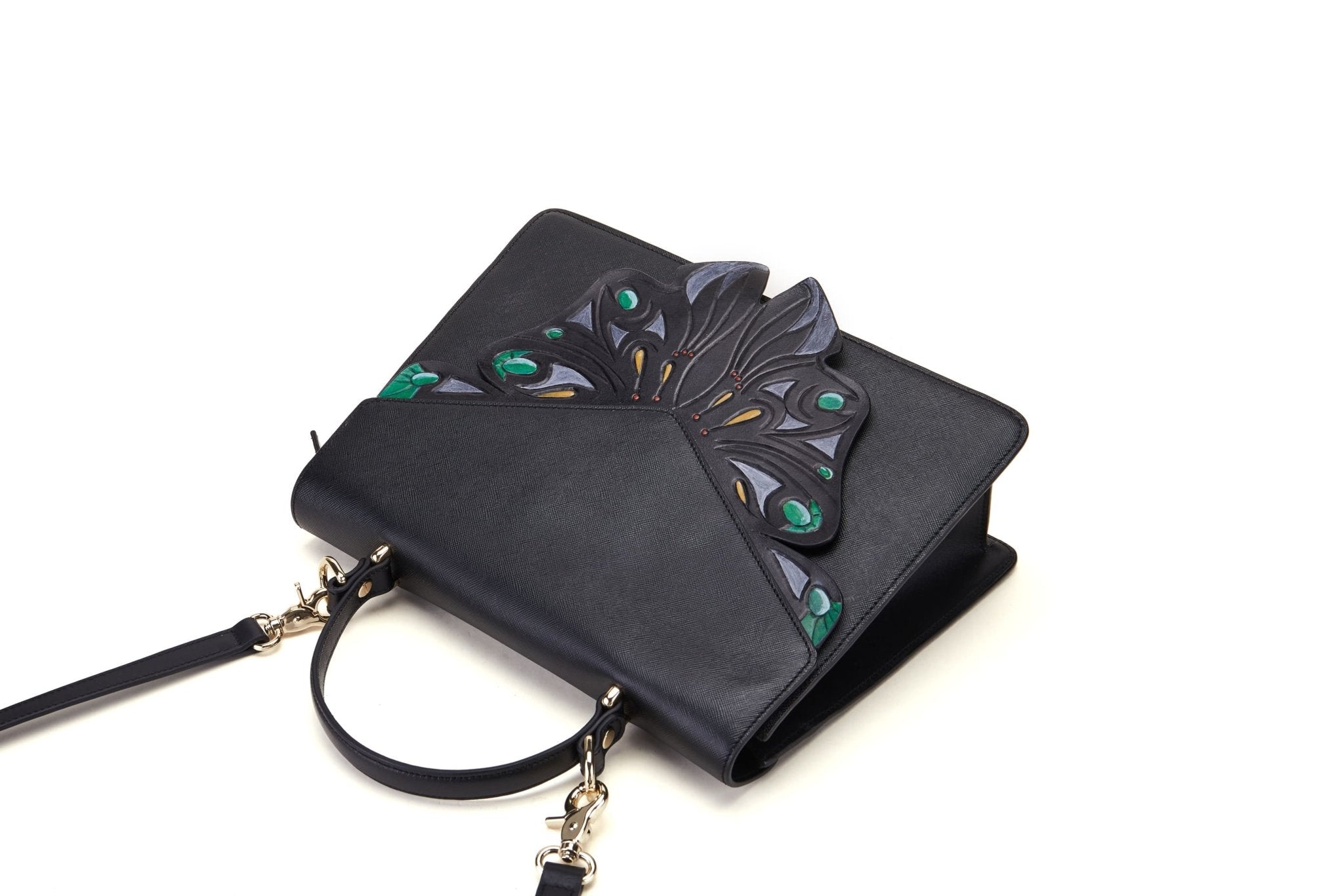 Wings Black Shoulder Bag - BlissfulBody.Boutique