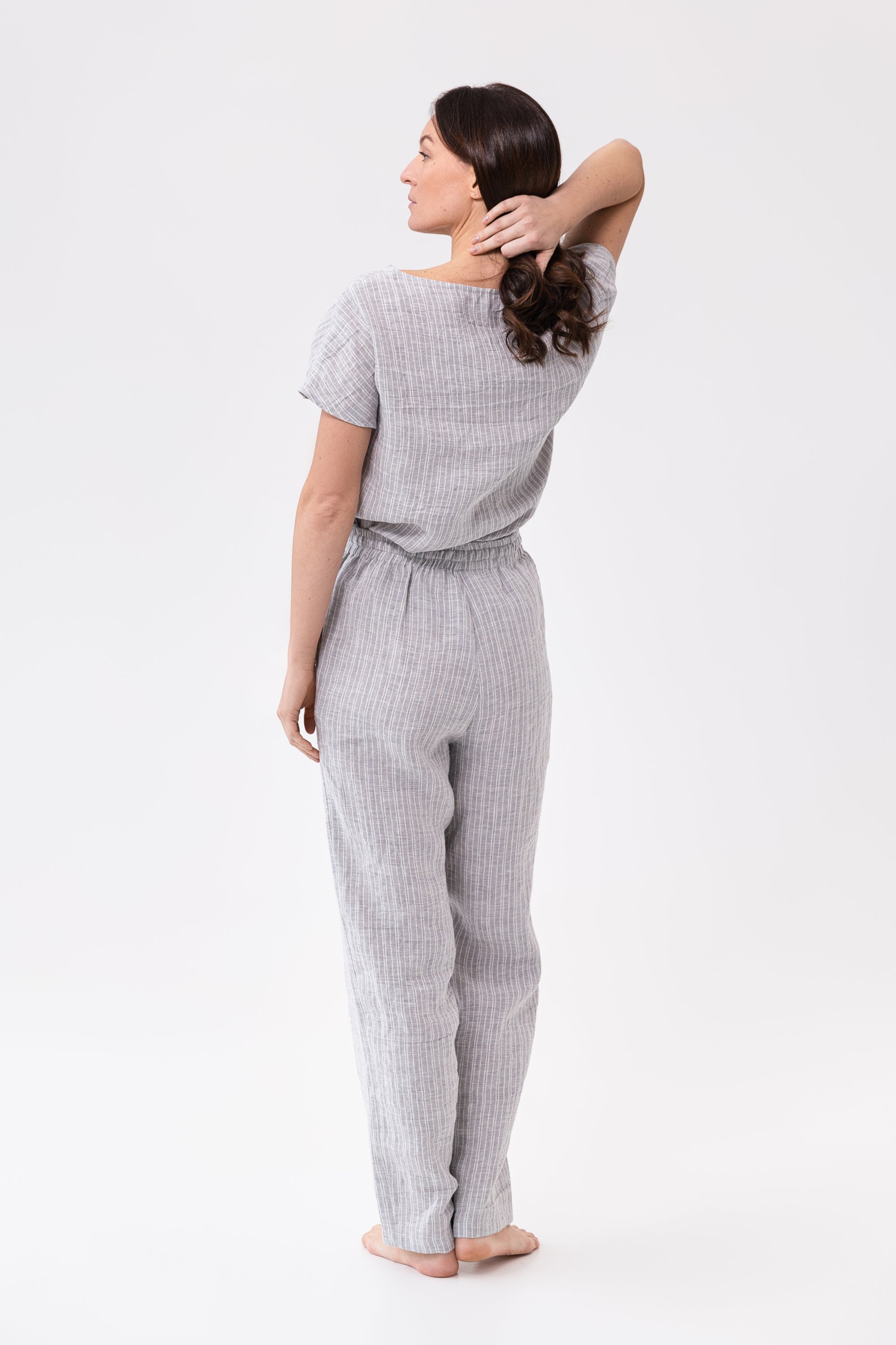 Cloud Grey Linen Lounge Set