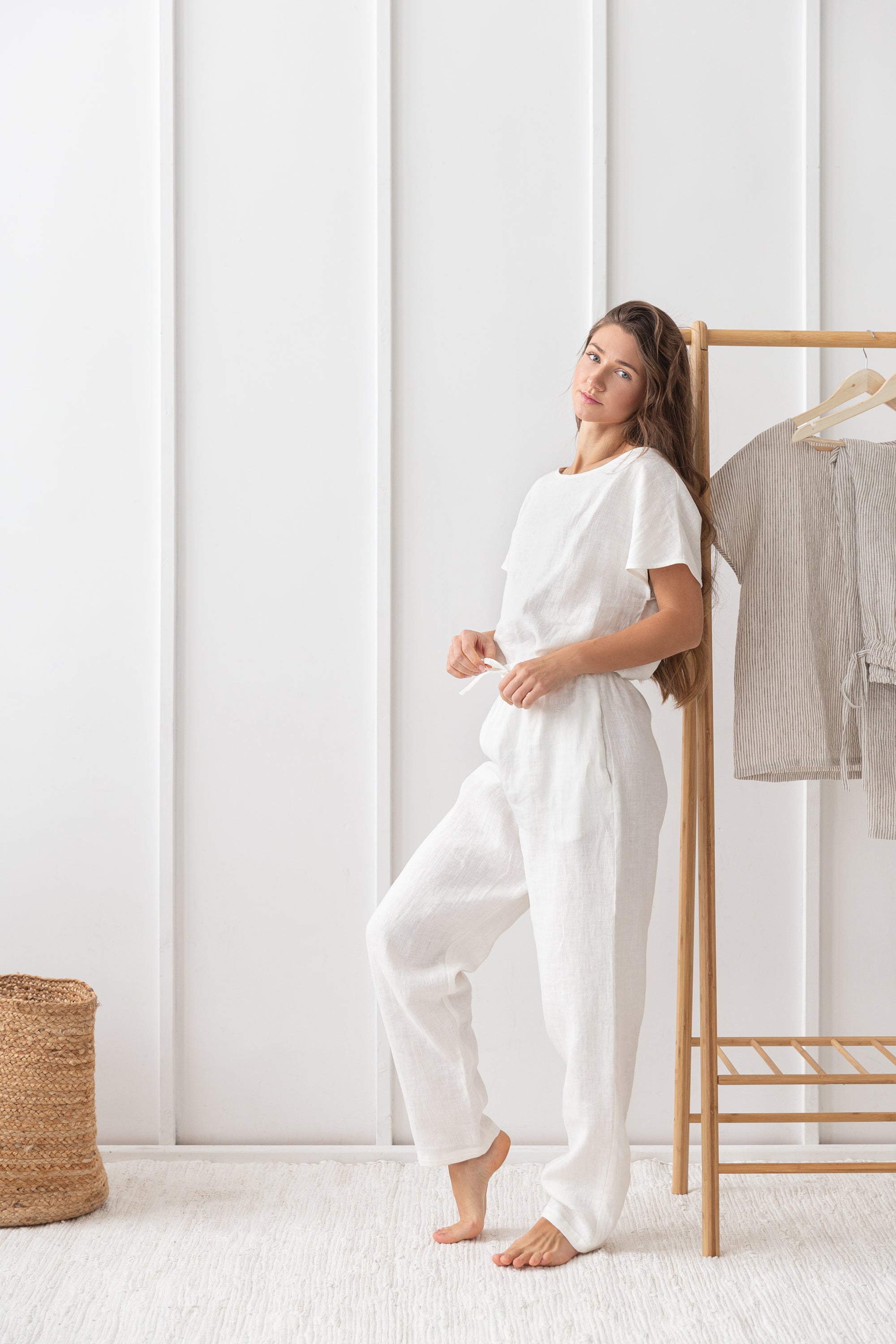 Ivory Linen Lounge Set