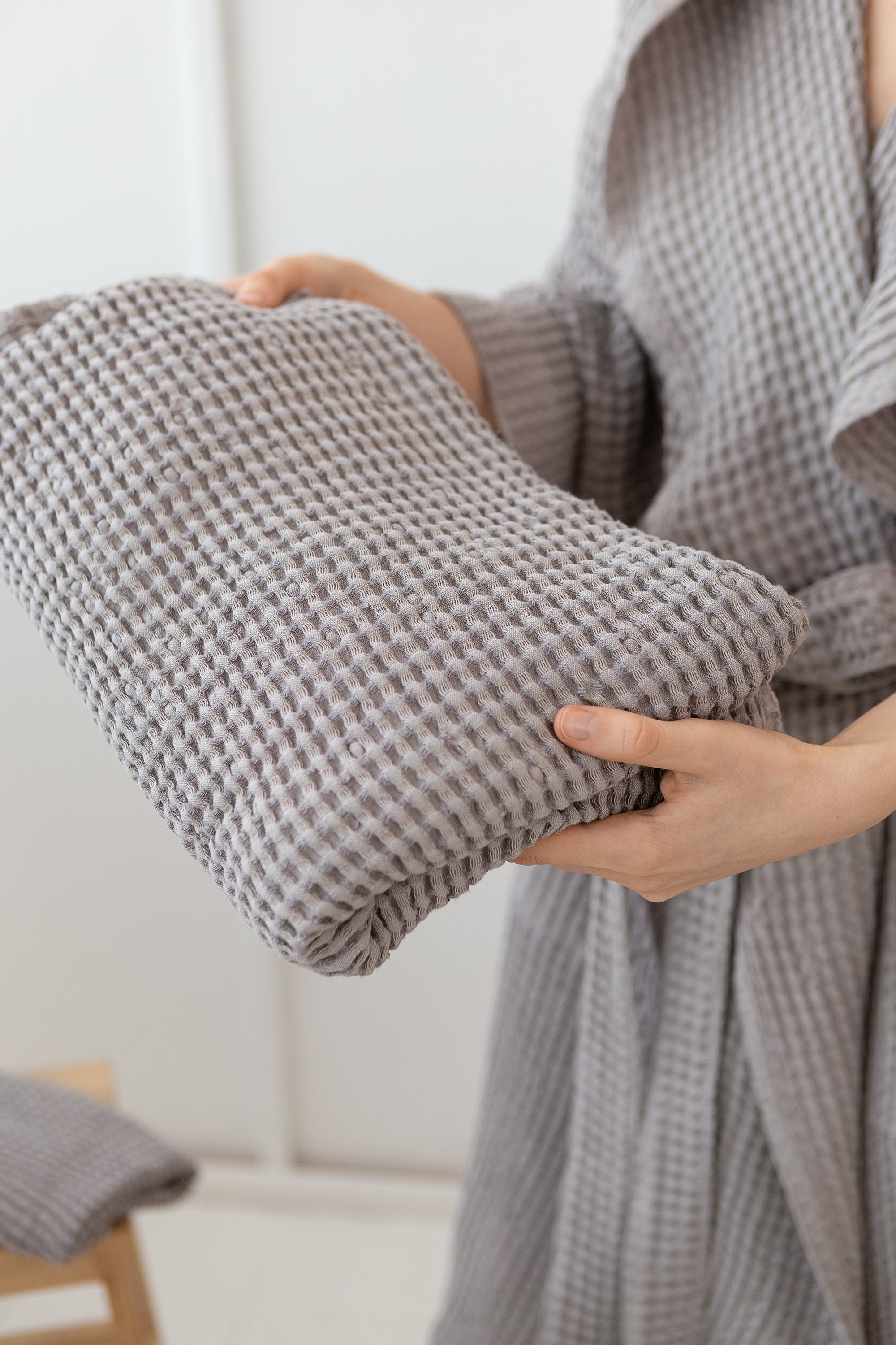 Waffle Linen Spa Set