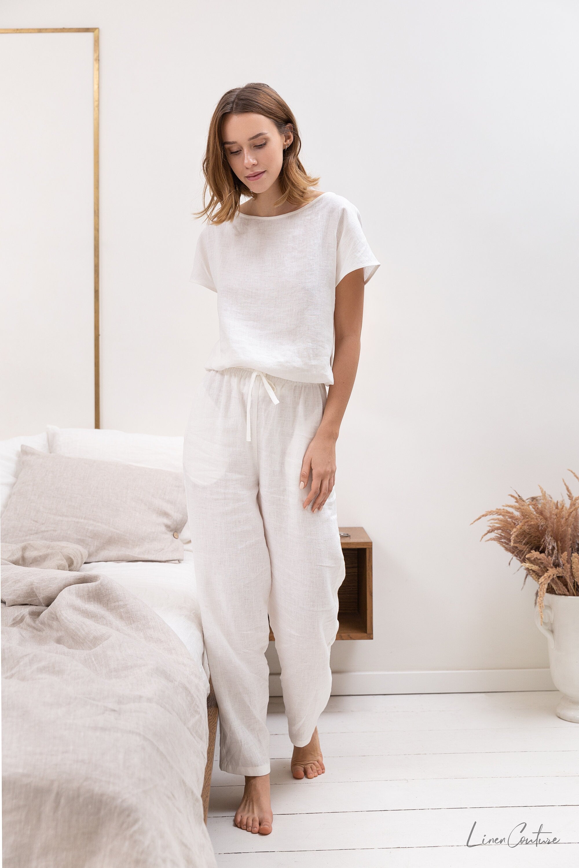 Ivory Linen Lounge Set