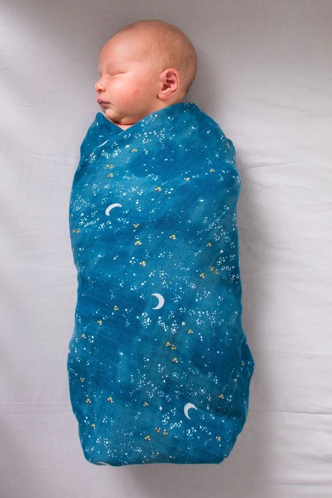 Fly Me to the Moon Organic Swaddle Set