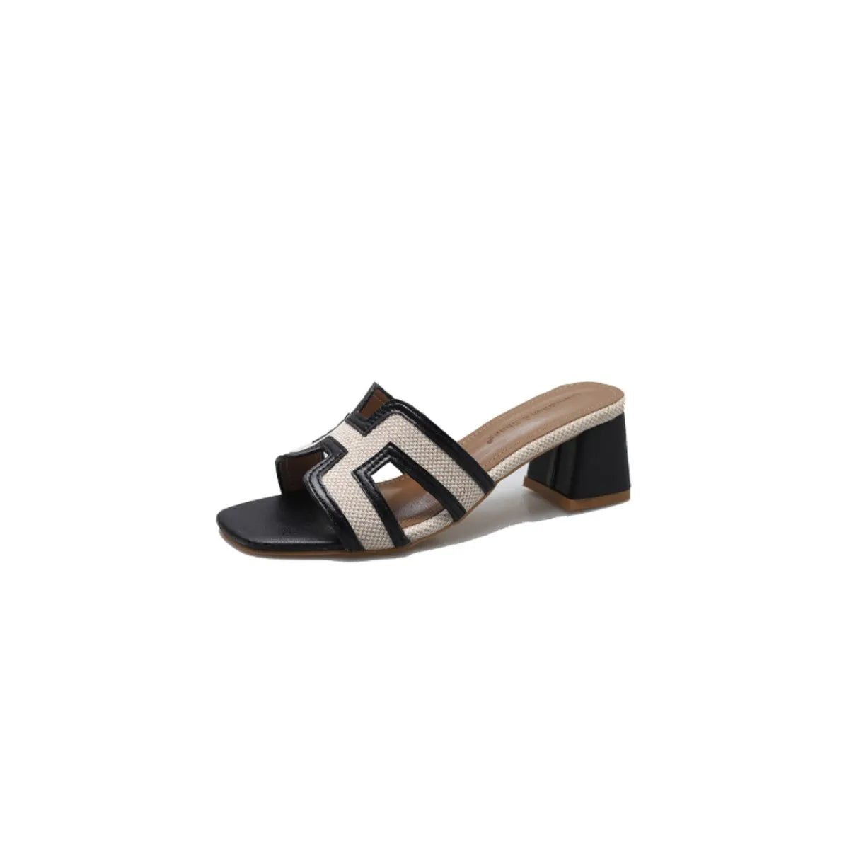 Open Toe Block Heels Sandals - BlissfulBody.Boutique